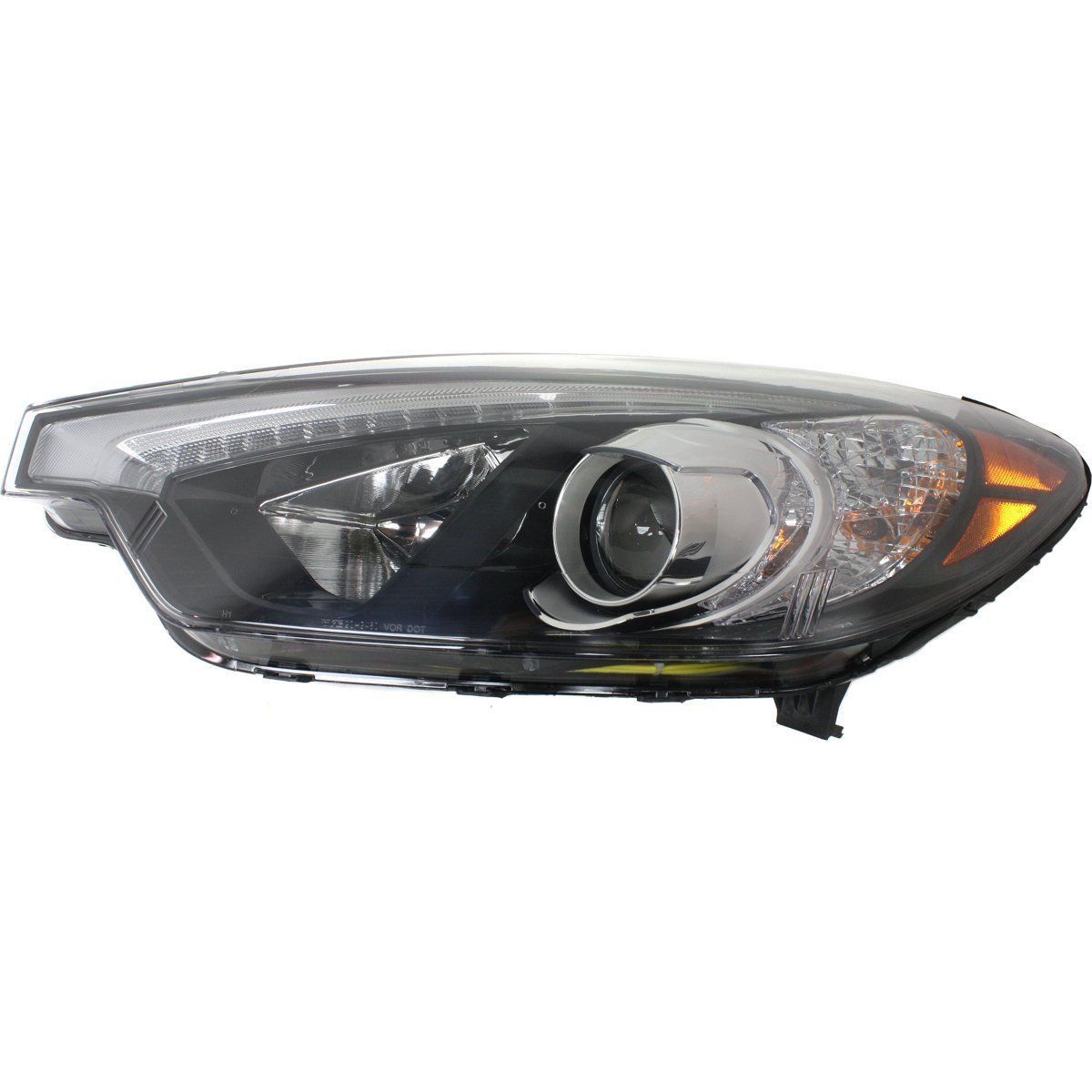 Halogen Headlight For 2014-2015 Kia Forte Left w/ Bulb & LED Position ...